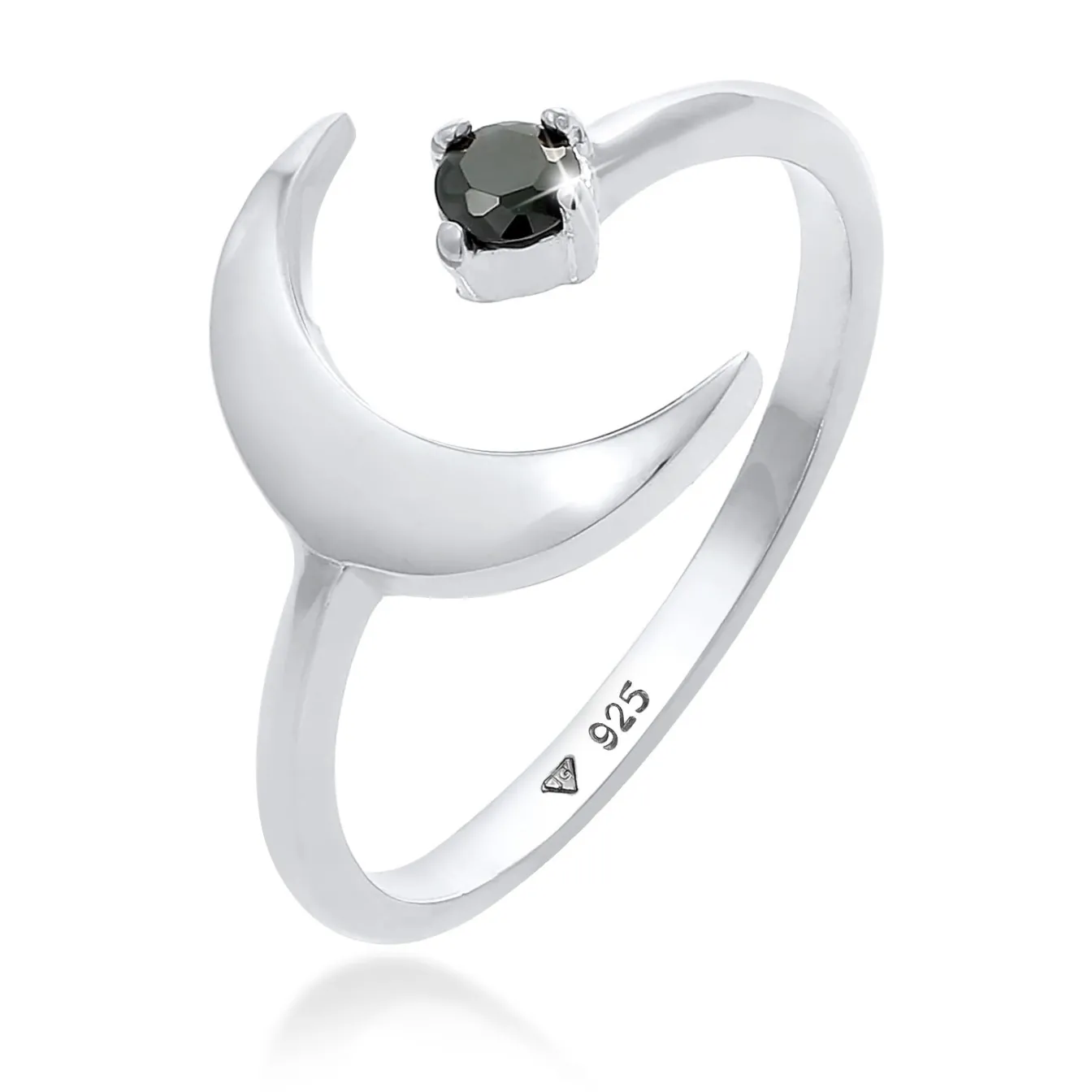 Elli "Ring Astro | Zirkonia ( Schwarz )< Symbol-schmuck|Ringe