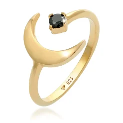 Elli "Ring Astro | Zirkonia ( Schwarz )< Symbol-schmuck|Ringe