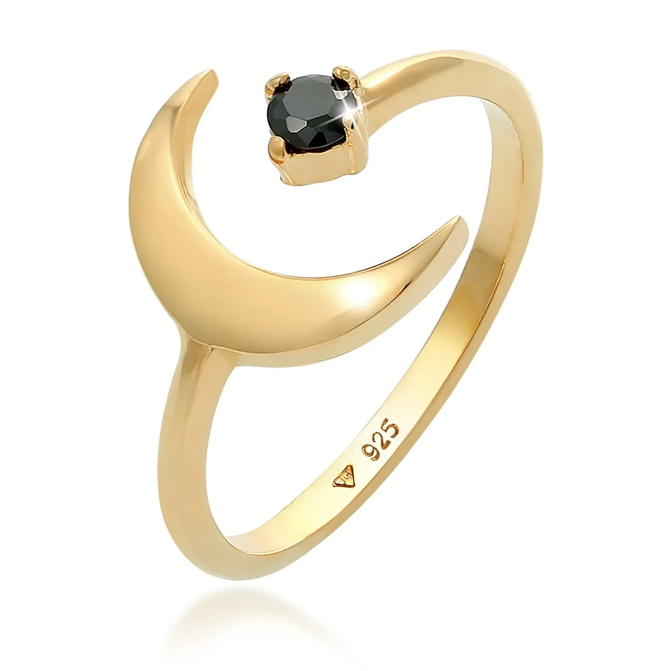 Elli "Ring Astro | Zirkonia ( Schwarz )< Symbol-schmuck|Ringe