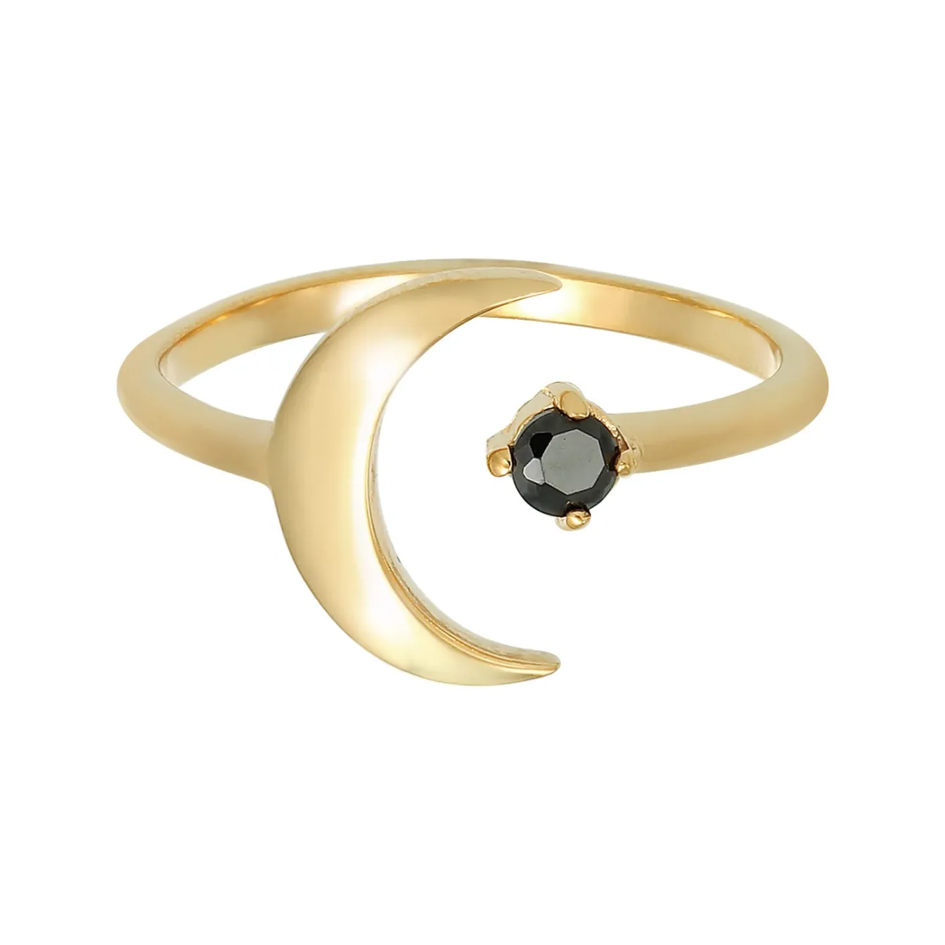 Elli "Ring Astro | Zirkonia ( Schwarz )< Symbol-schmuck|Ringe