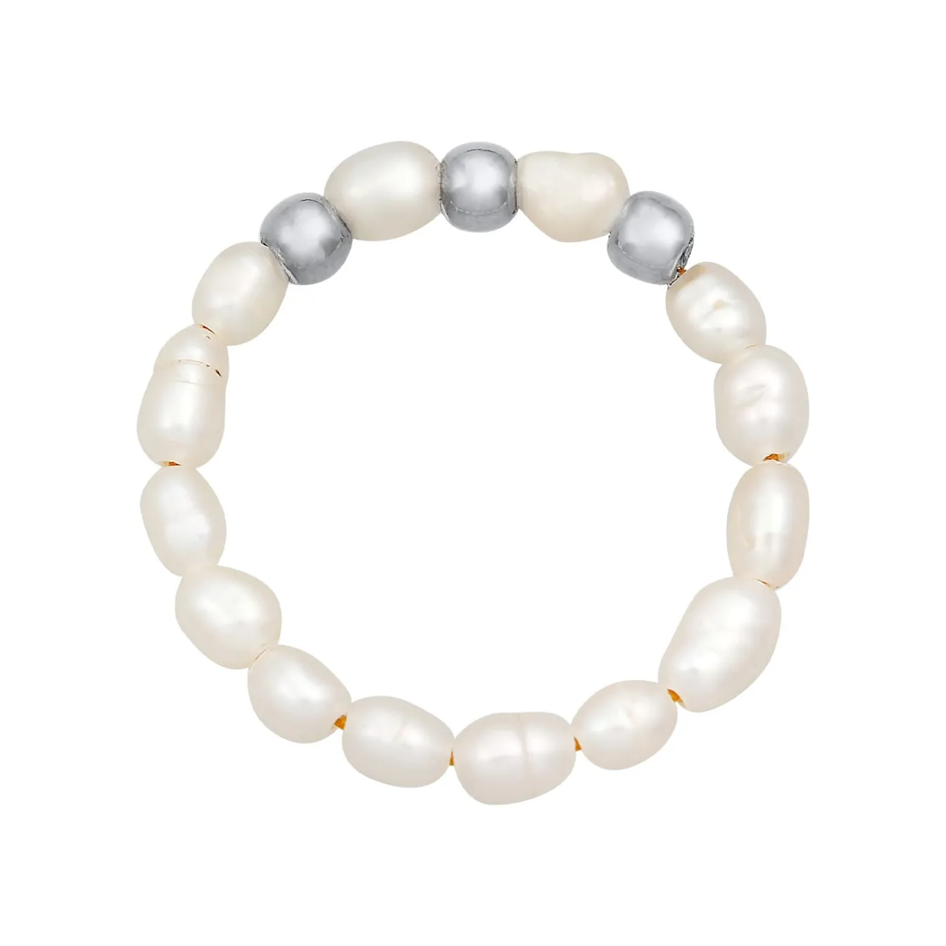 Elli "Ring Beads | Süßwasserperle< Vergoldet|Hochzeit