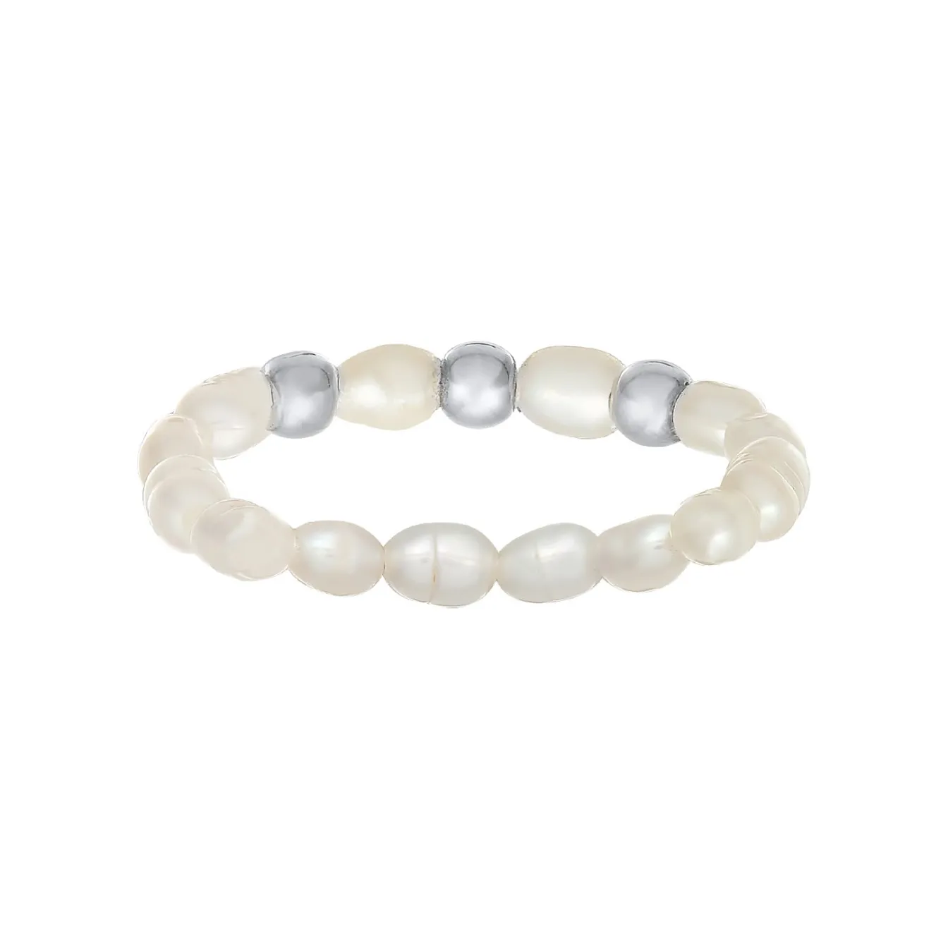 Elli "Ring Beads | Süßwasserperle< Vergoldet|Hochzeit