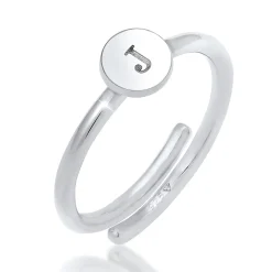 Elli "Ring Buchstabe< Personalisierter Schmuck|Ringe