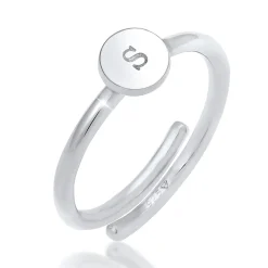 Elli "Ring Buchstabe< Personalisierter Schmuck|Ringe