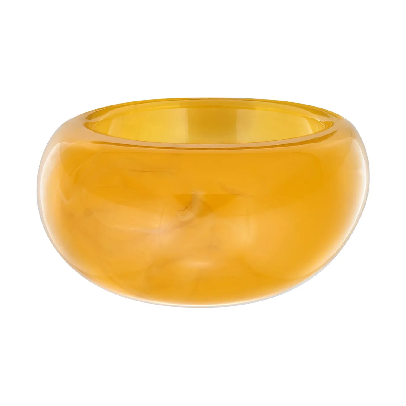 Elli "Ring Chunky | Resin (Weiß-Braun)< Letzte Chance|Ringe