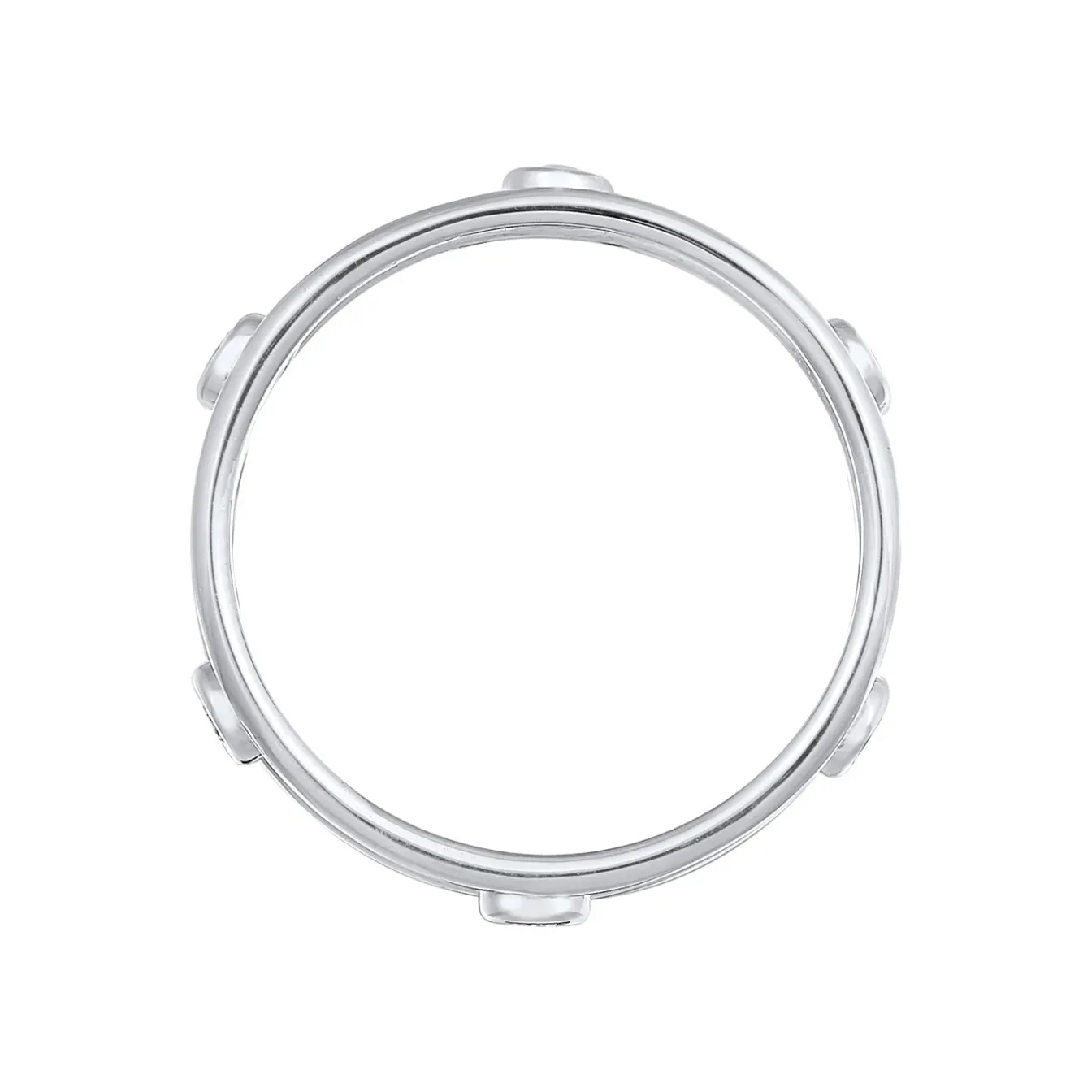 Elli "Ring Doppelt | Kristalle (Weiß)< Ringe|Vergoldet