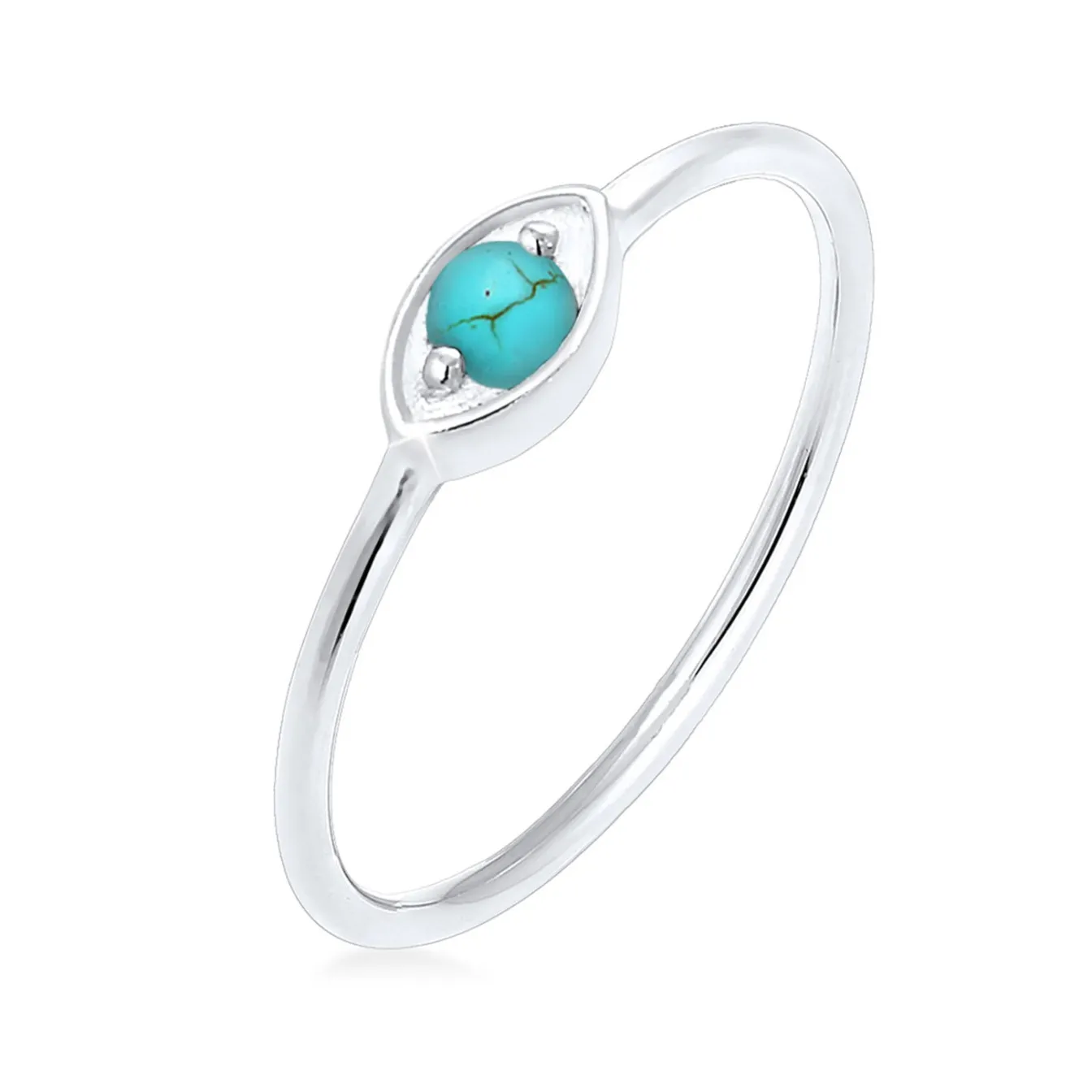 Elli "Ring Evil Eye | Howlith ( Türkis )< Vergoldet|Symbol-schmuck