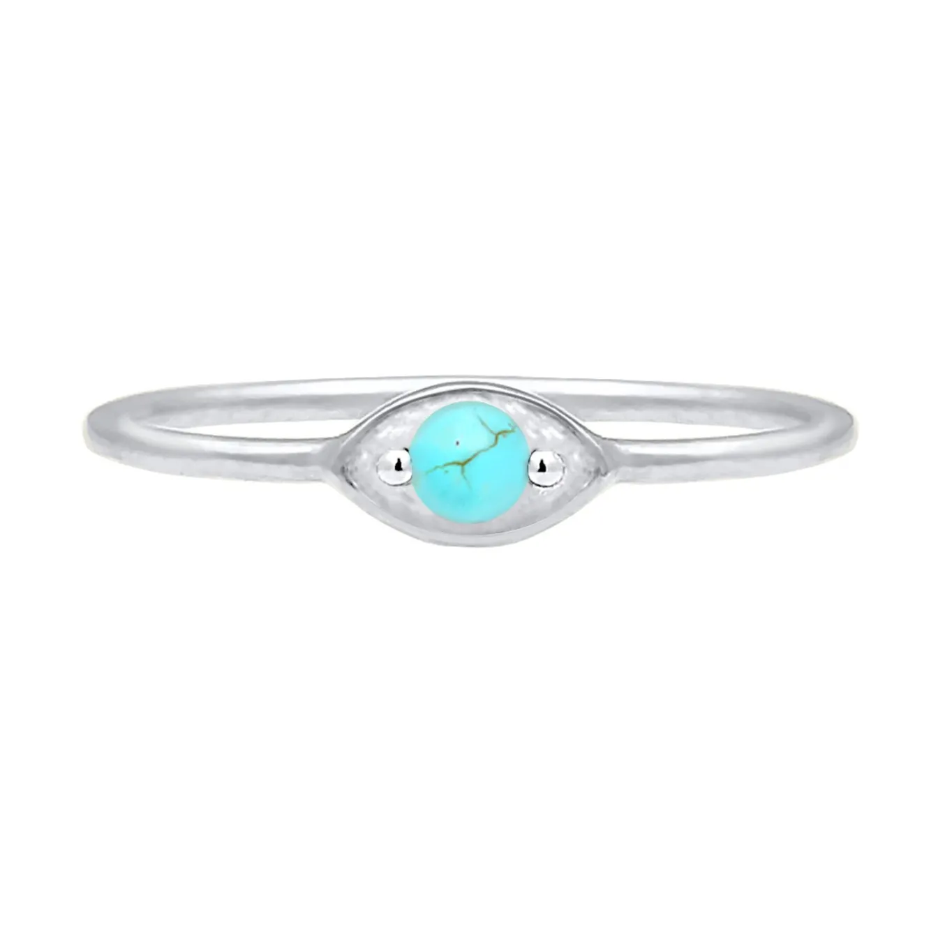 Elli "Ring Evil Eye | Howlith ( Türkis )< Vergoldet|Symbol-schmuck