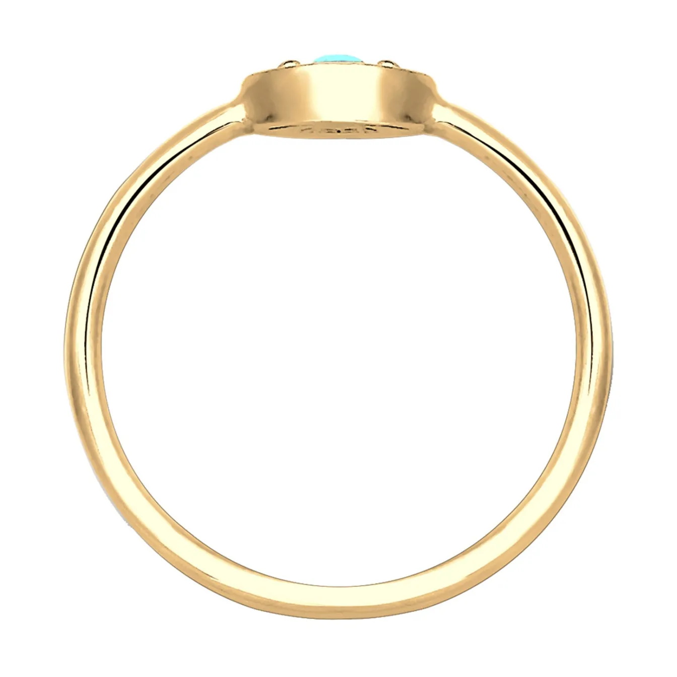 Elli "Ring Evil Eye | Howlith ( Türkis )< Vergoldet|Symbol-schmuck