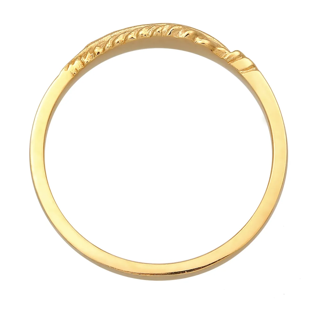 Elli "Ring Feder< Ringe|Vergoldet