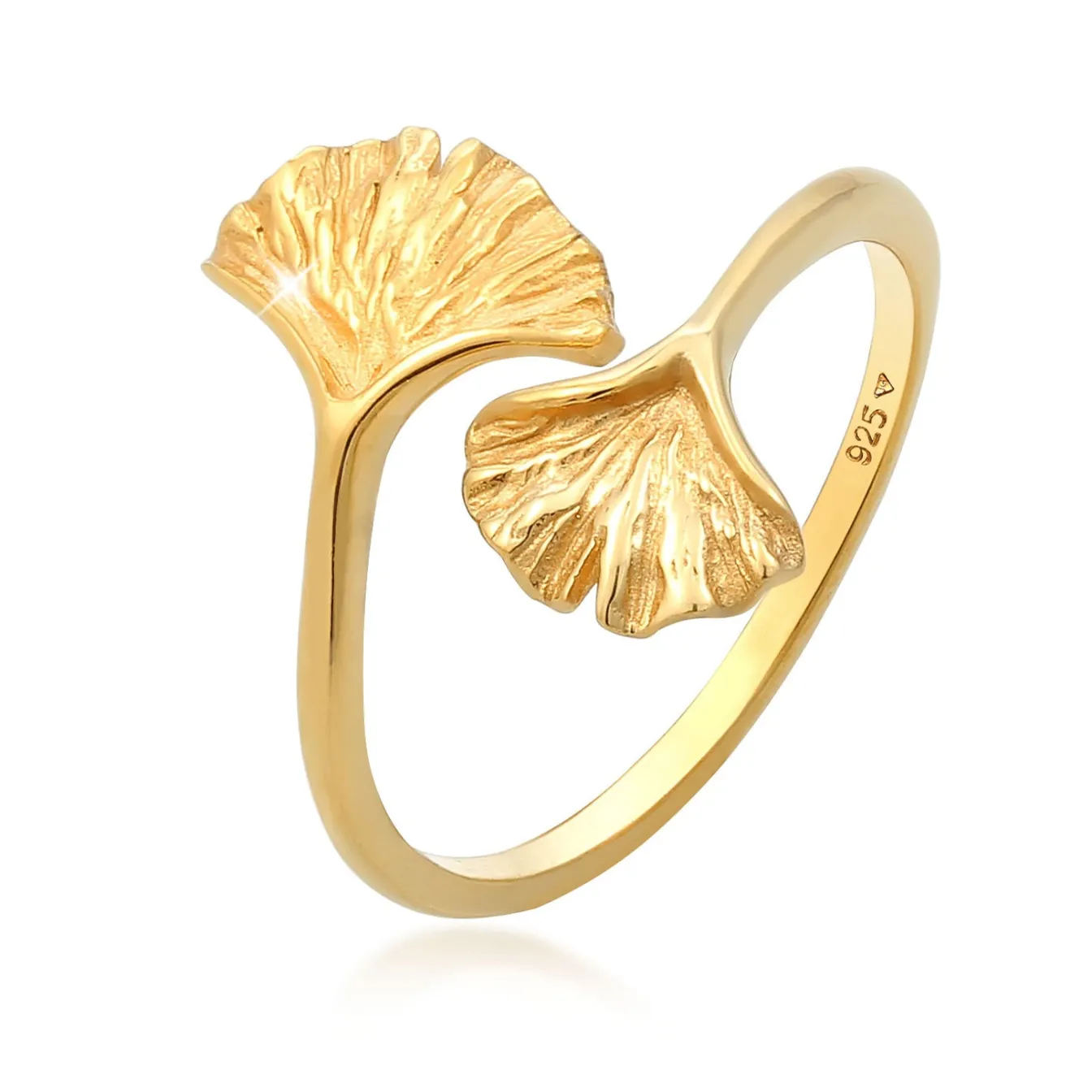 Elli "Ring Ginkgo< Roségold|Symbol-schmuck