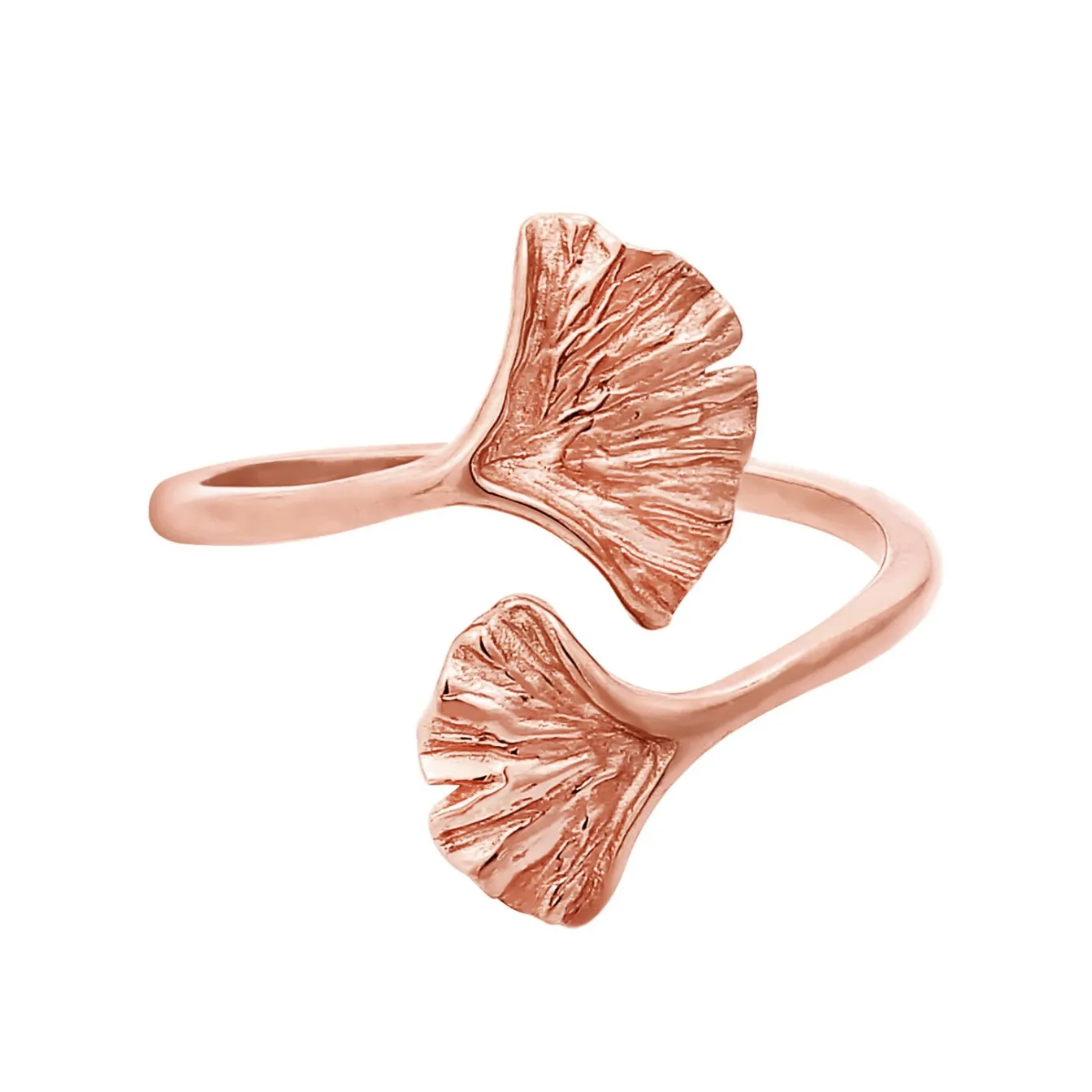 Elli "Ring Ginkgo< Roségold|Symbol-schmuck
