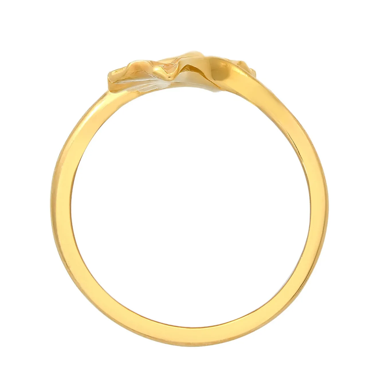 Elli "Ring Ginkgo< Roségold|Symbol-schmuck
