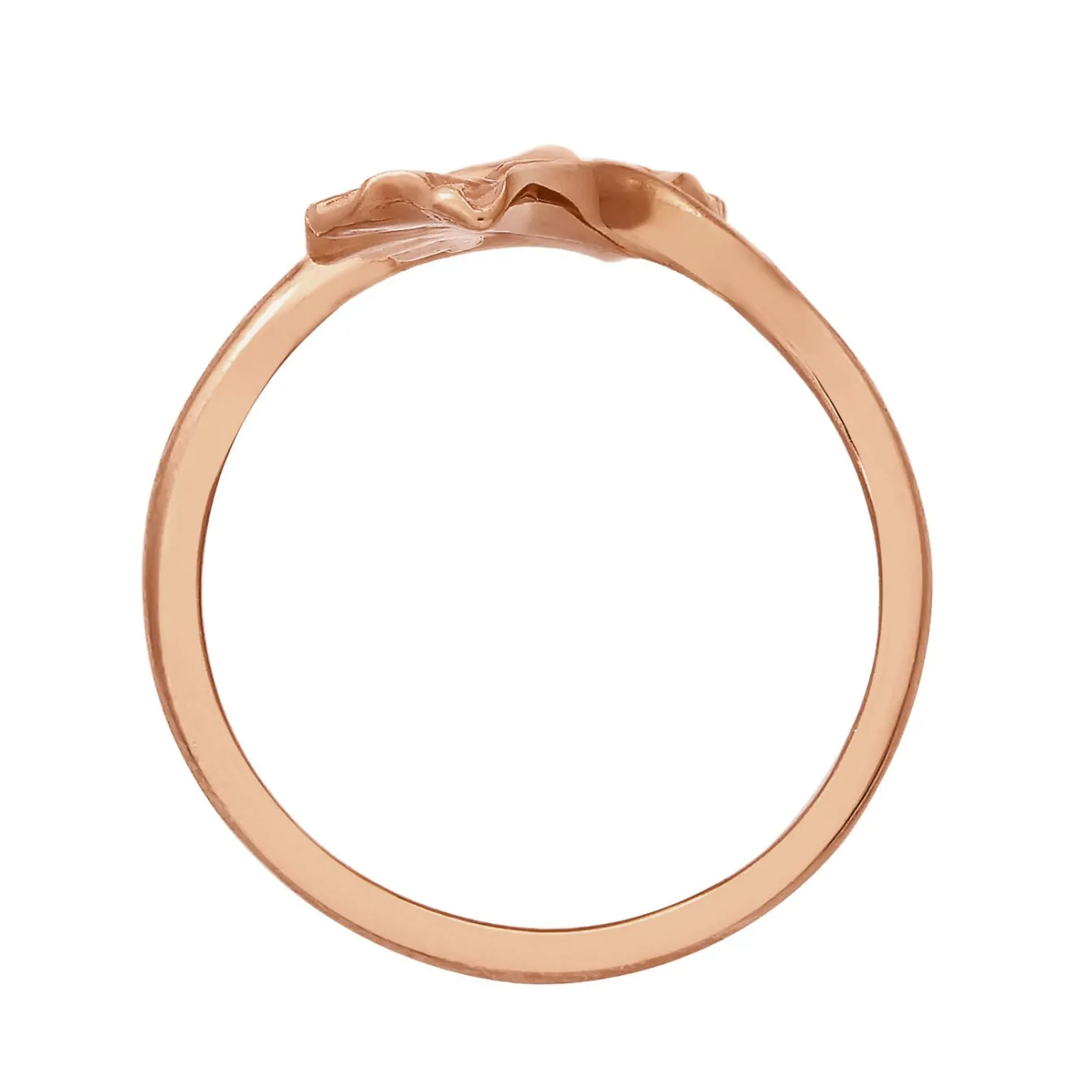 Elli "Ring Ginkgo< Roségold|Symbol-schmuck