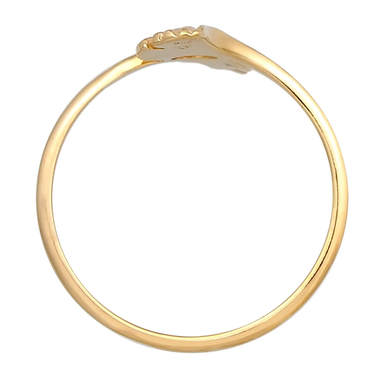 Elli "Ring Ginkgo Blatt Offen< Symbol-schmuck|Ringe