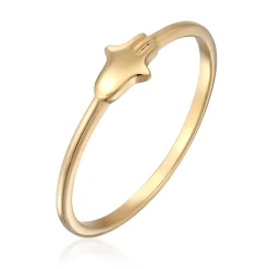 Elli "Ring Hamsa Hand< Vergoldet|Symbol-schmuck