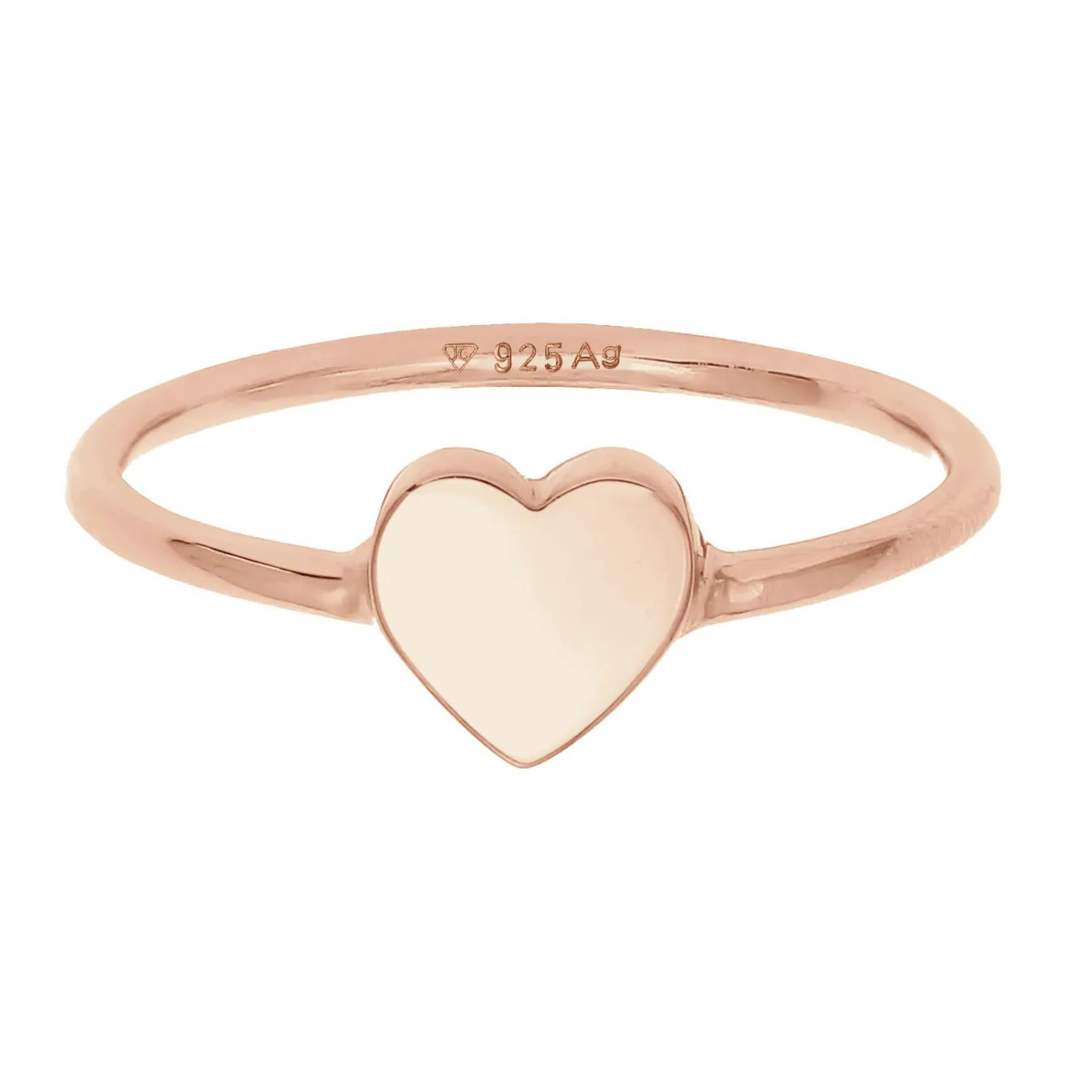 Elli "Ring Herz< Roségold|Symbol-schmuck