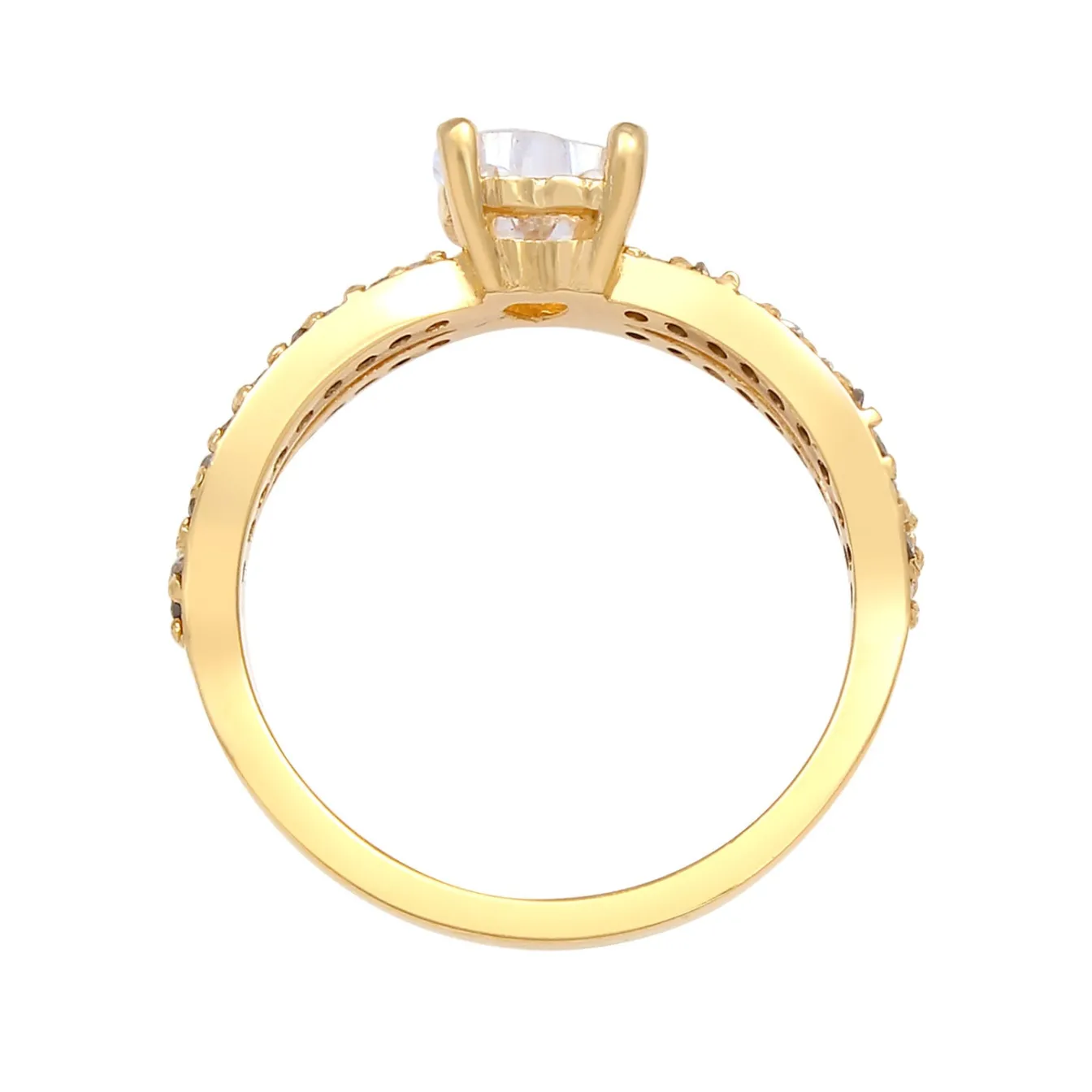 Elli "Ring Herz | Zirkonia ( Weiß )< Symbol-schmuck|Herz-schmuck