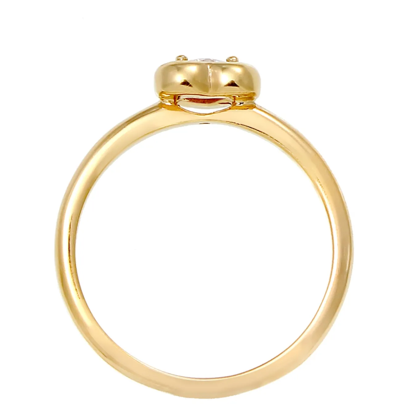 Elli "Ring Herz | Zirkonia ( Weiß )< Symbol-schmuck|Herz-schmuck