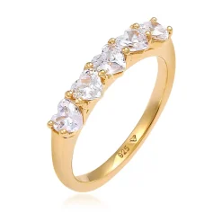 Elli "Ring Herz | Zirkonia ( Weiß )< Symbol-schmuck|Herz-schmuck