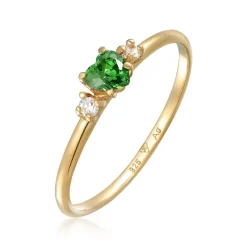 Elli "Ring Herz | Zirkonia< Symbol-schmuck|Herz-schmuck