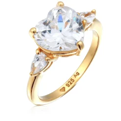 Elli "Ring Herz | Zirkonia (Weiß)< Symbol-schmuck|Herz-schmuck