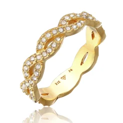 Elli "Ring Infinity | Kristall (Weiß)< Symbol-schmuck|Herz-schmuck