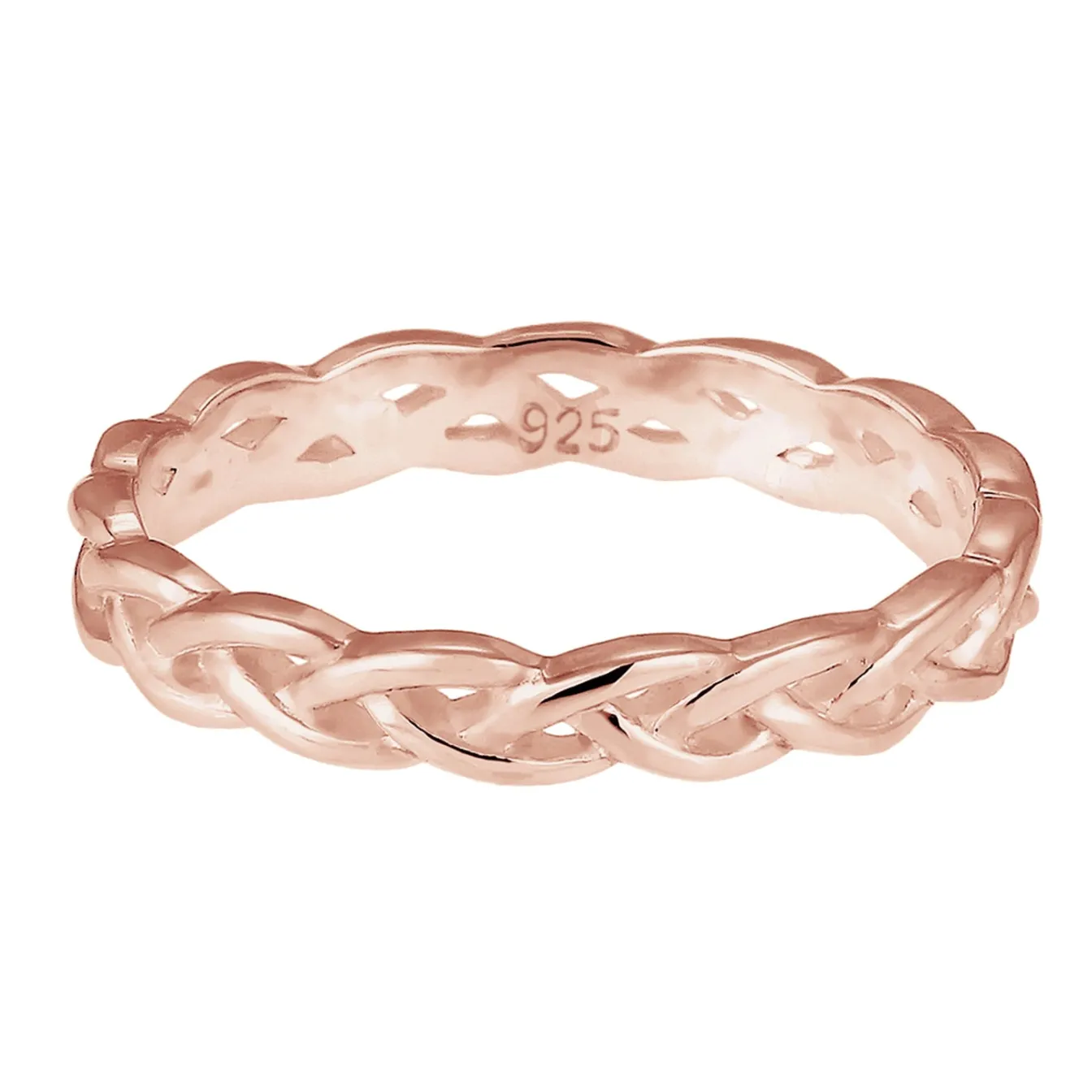 Elli "Ring Knoten< Roségold|Vergoldet
