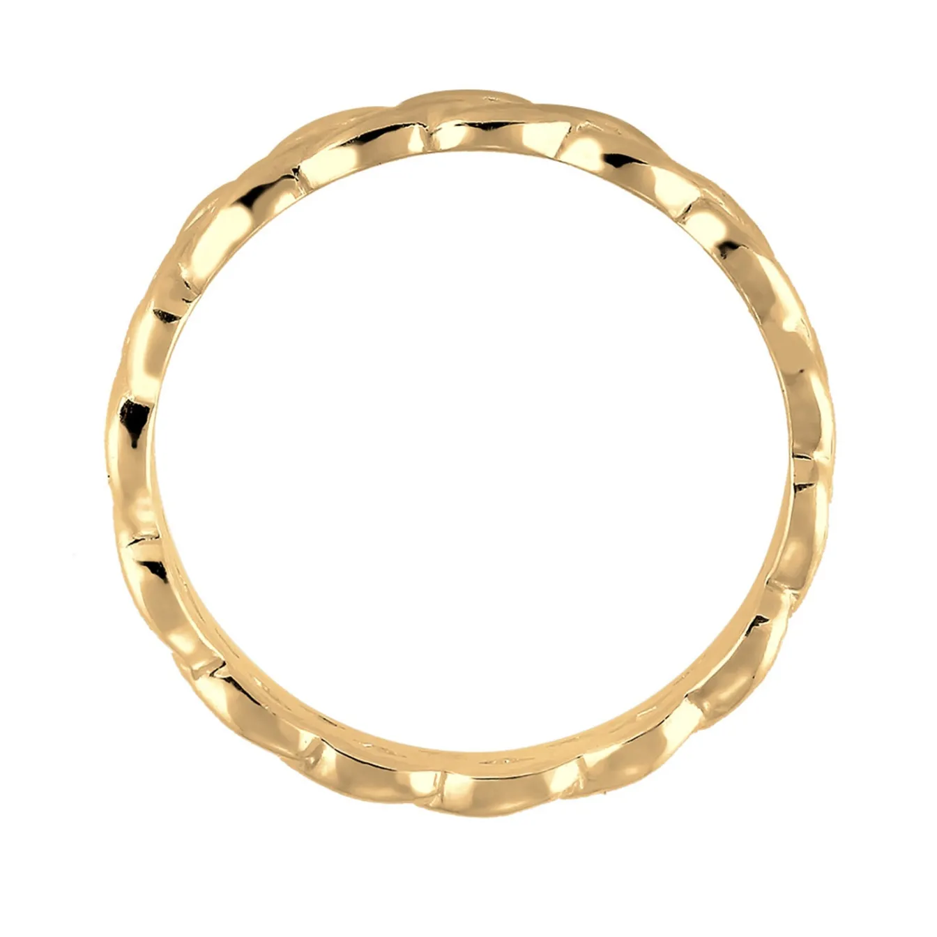 Elli "Ring Knoten< Roségold|Vergoldet
