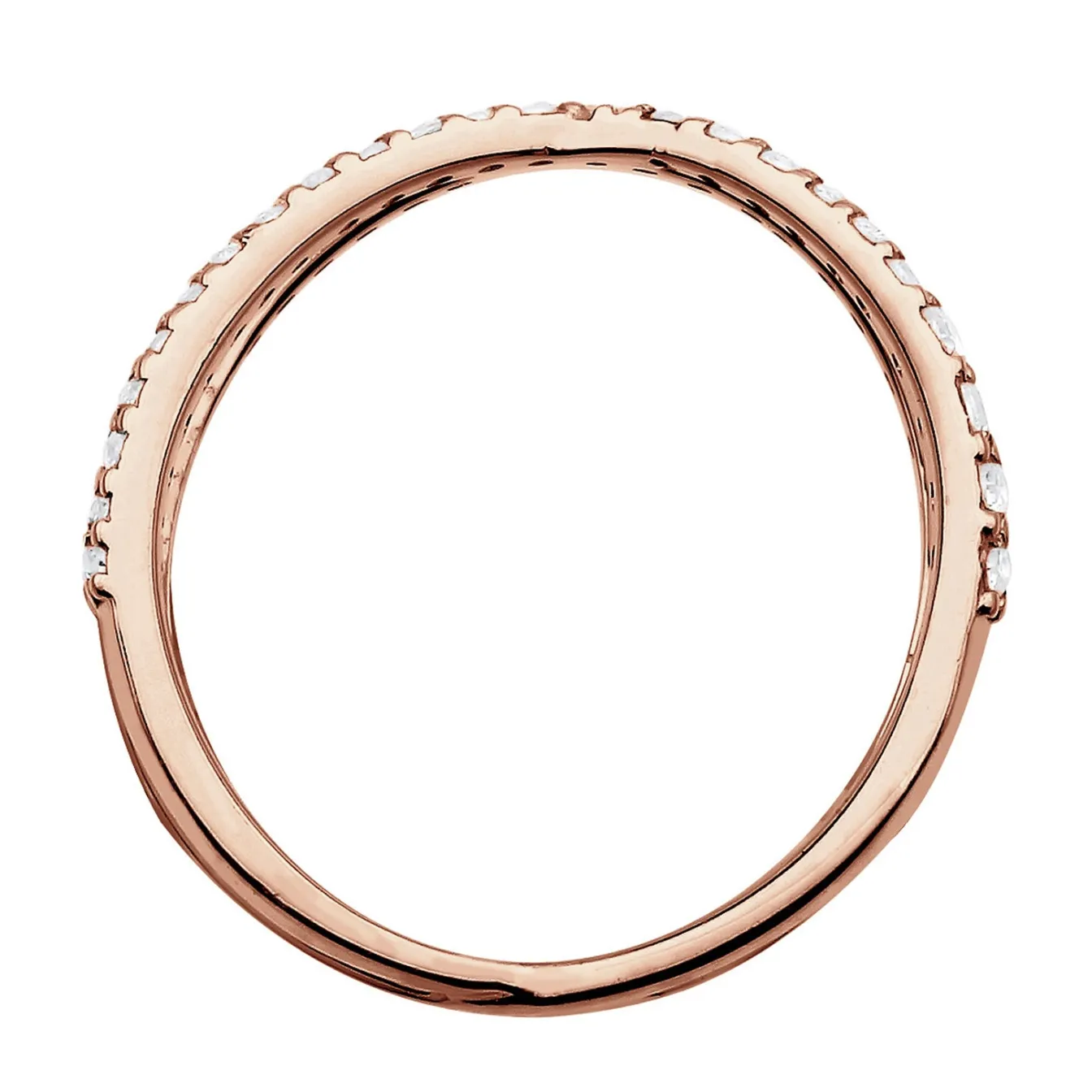 Elli "Ring Kreuz | Zirkonia ( Weiß )< Roségold|Symbol-schmuck