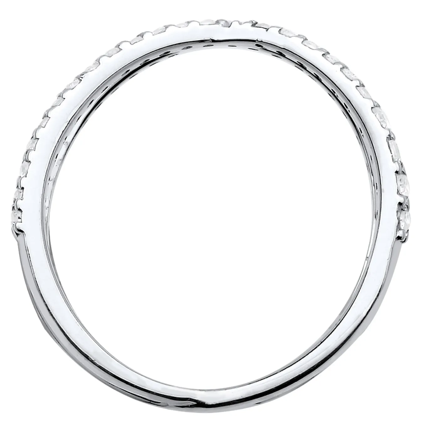 Elli "Ring Kreuz | Zirkonia ( Weiß )< Roségold|Symbol-schmuck