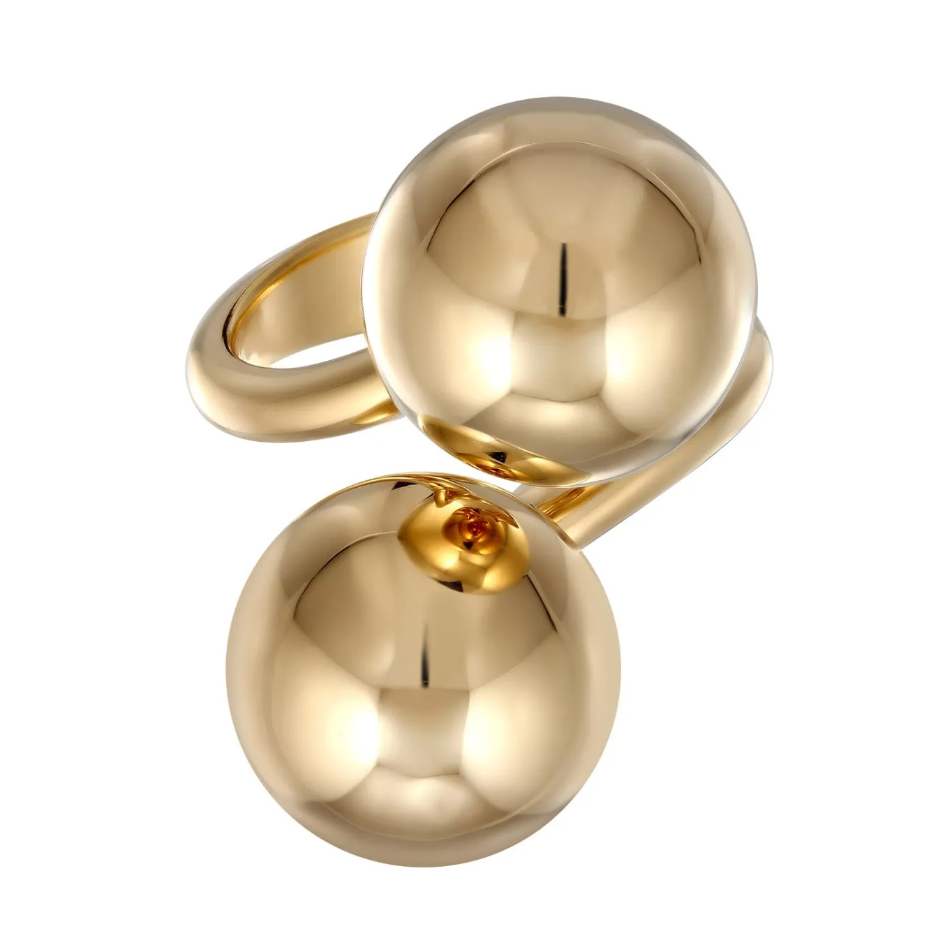 Elli "Ring Kugeln Chunky< Vergoldet|Ringe