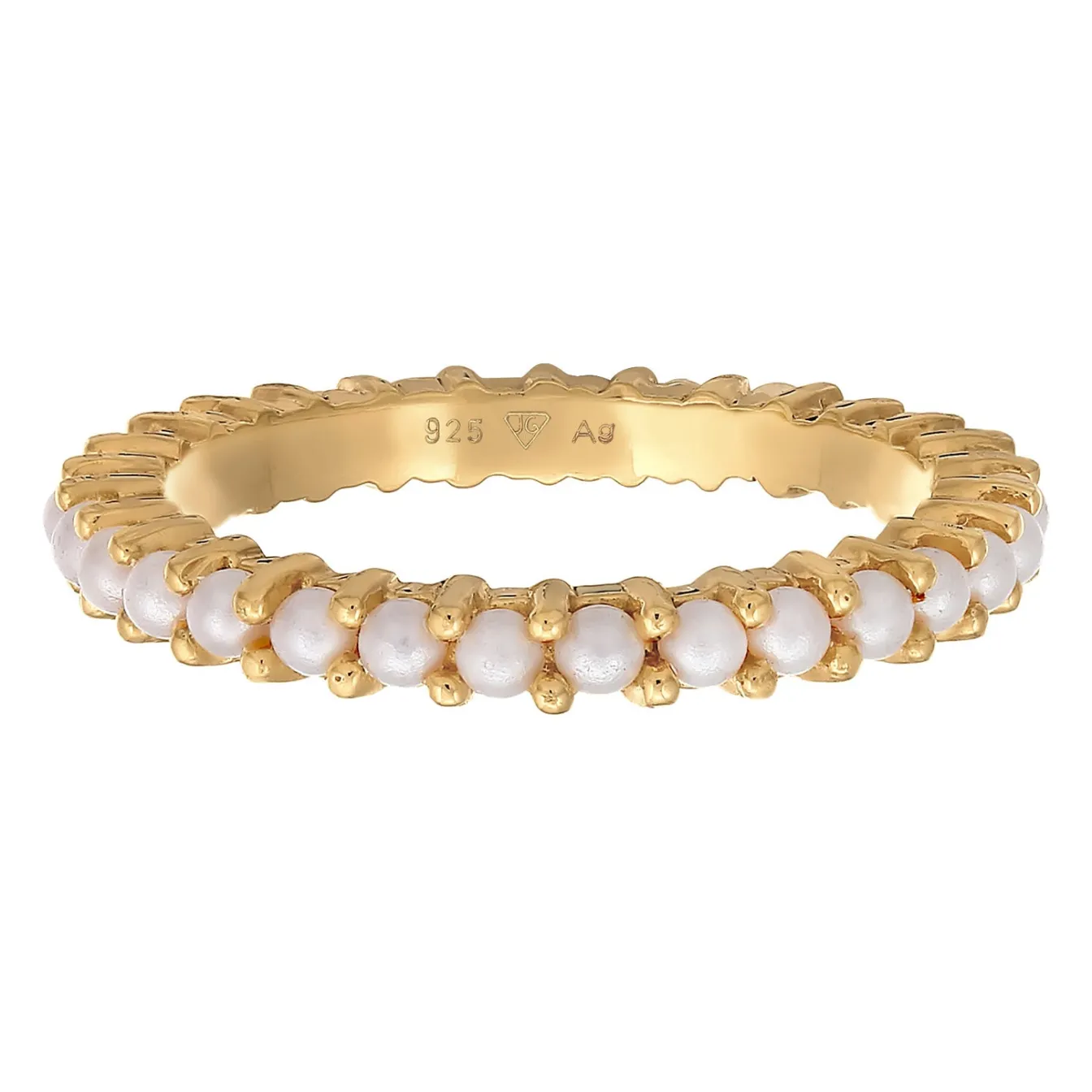 Elli "Ring Memoire Glasperlen< Silber|Perlen