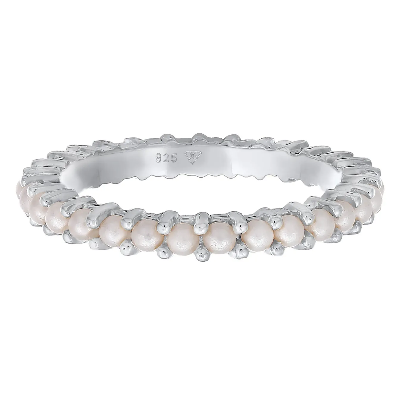 Elli "Ring Memoire Glasperlen< Silber|Perlen