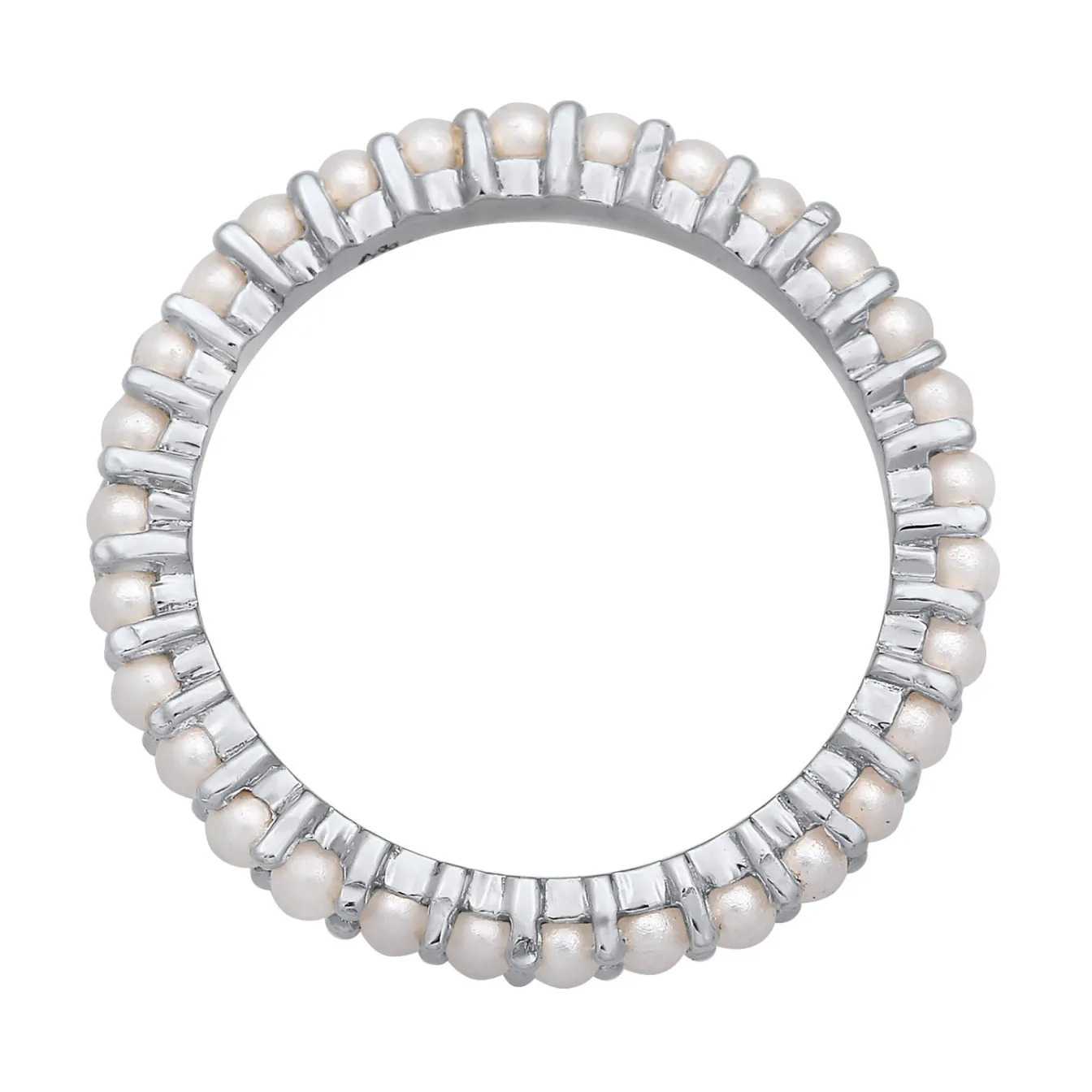 Elli "Ring Memoire Glasperlen< Silber|Perlen
