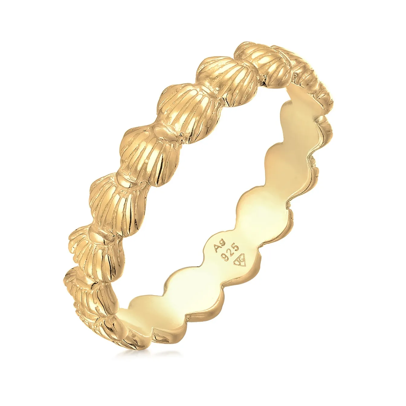 Elli "Ring Muschel< Silber|Roségold