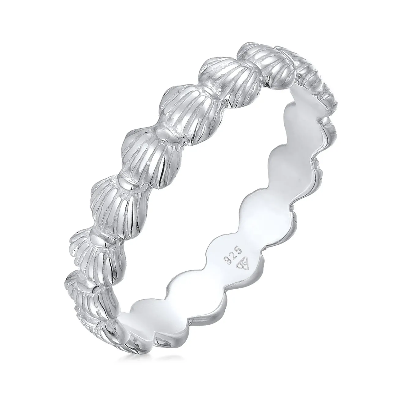 Elli "Ring Muschel< Silber|Roségold
