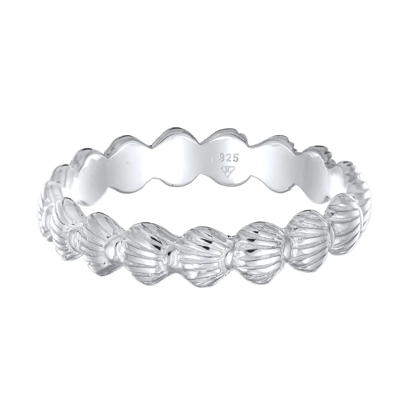 Elli "Ring Muschel< Silber|Roségold