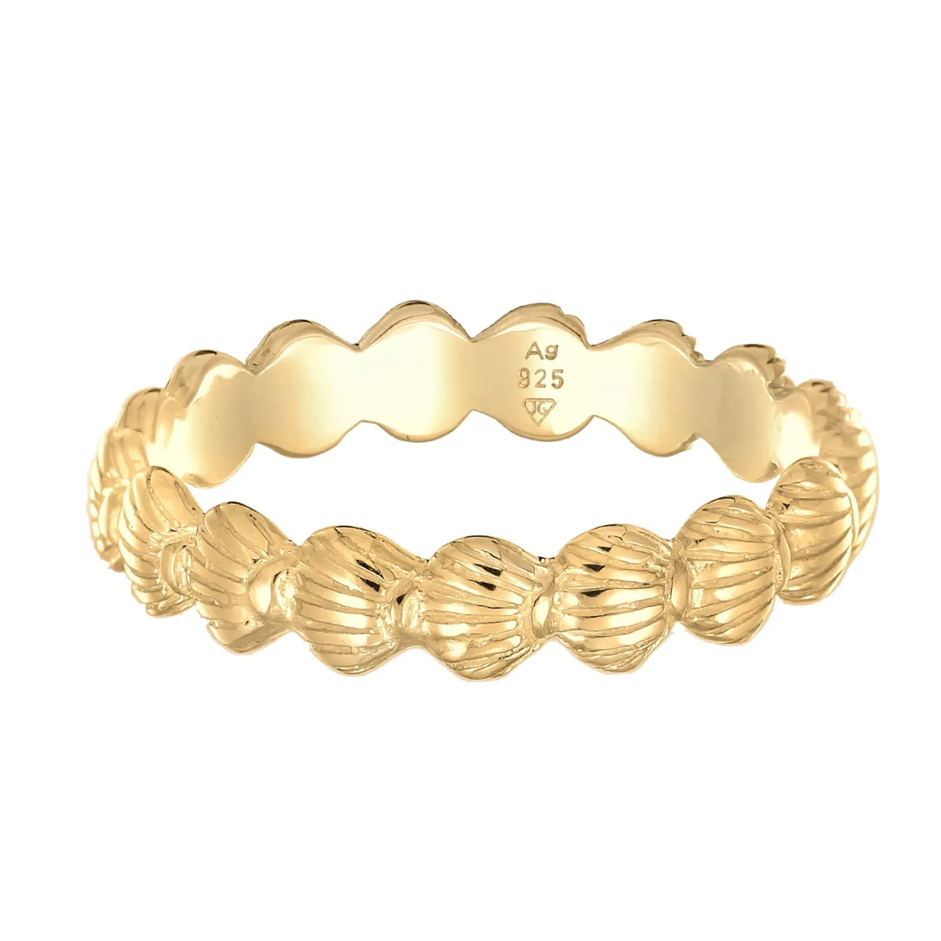 Elli "Ring Muschel< Silber|Roségold