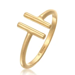Elli "Ring Offen Geo< Roségold|Ringe