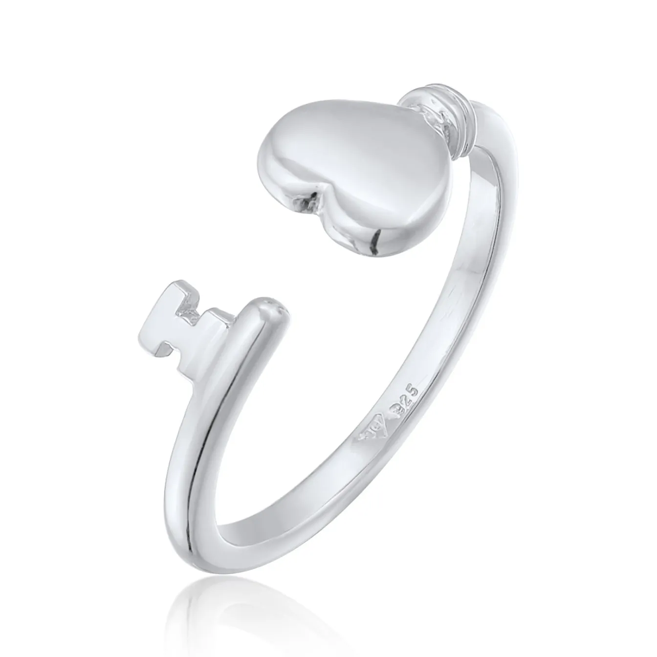 Elli "Ring Offen Herz< Symbol-schmuck|Herz-schmuck