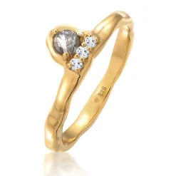 Elli "Ring Organic | Quartz, Topas ( Weiß )< Ringe|Vergoldet