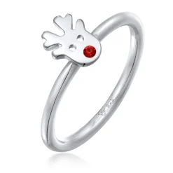 Elli "Ring Rentier | Kristall (Rot)< Vergoldet|Ringe