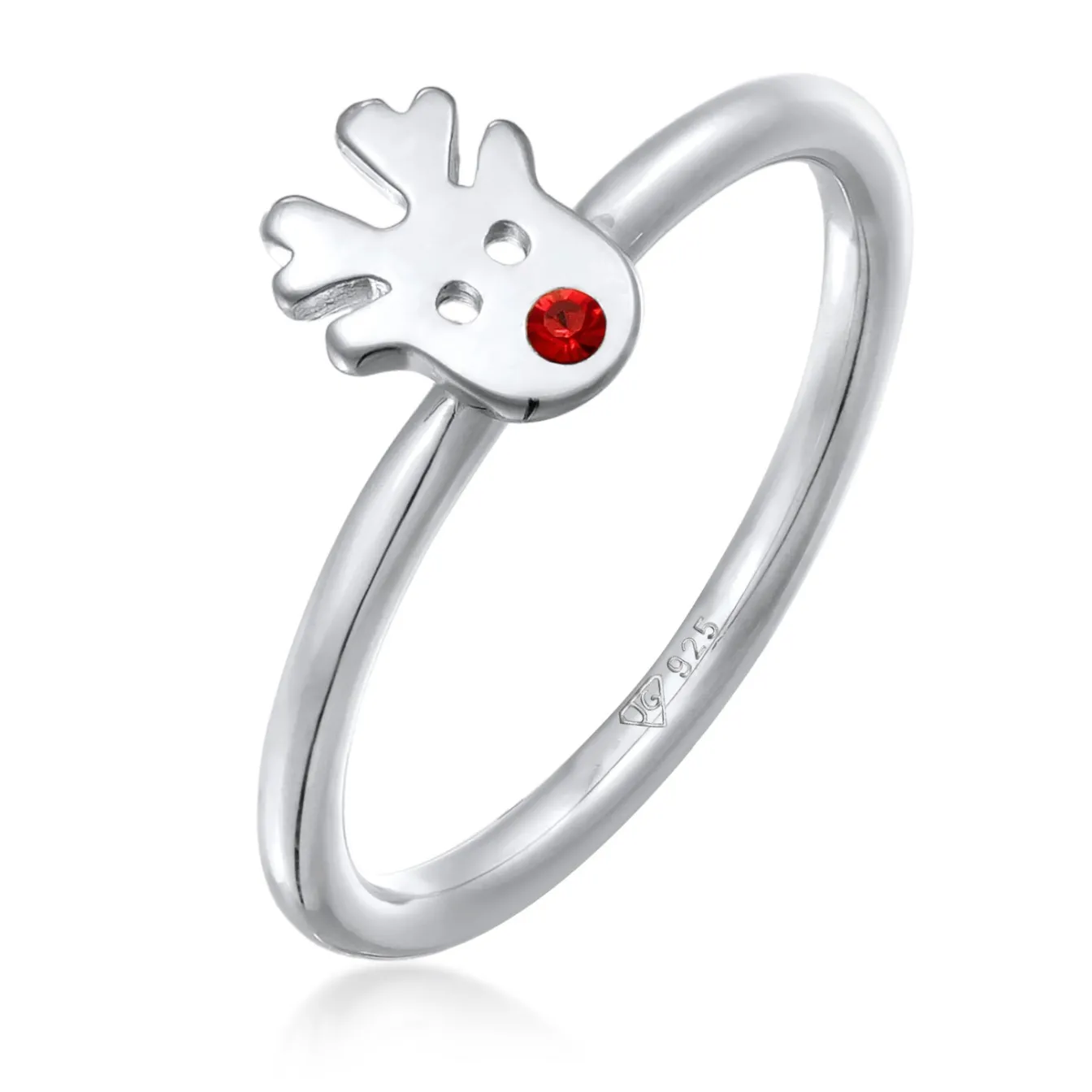 Elli "Ring Rentier | Kristall (Rot)< Vergoldet|Ringe