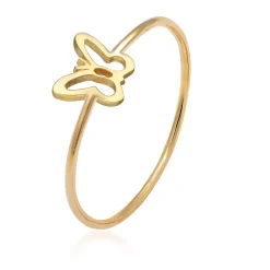 Elli "Ring Schmetterling< Ringe|Vergoldet