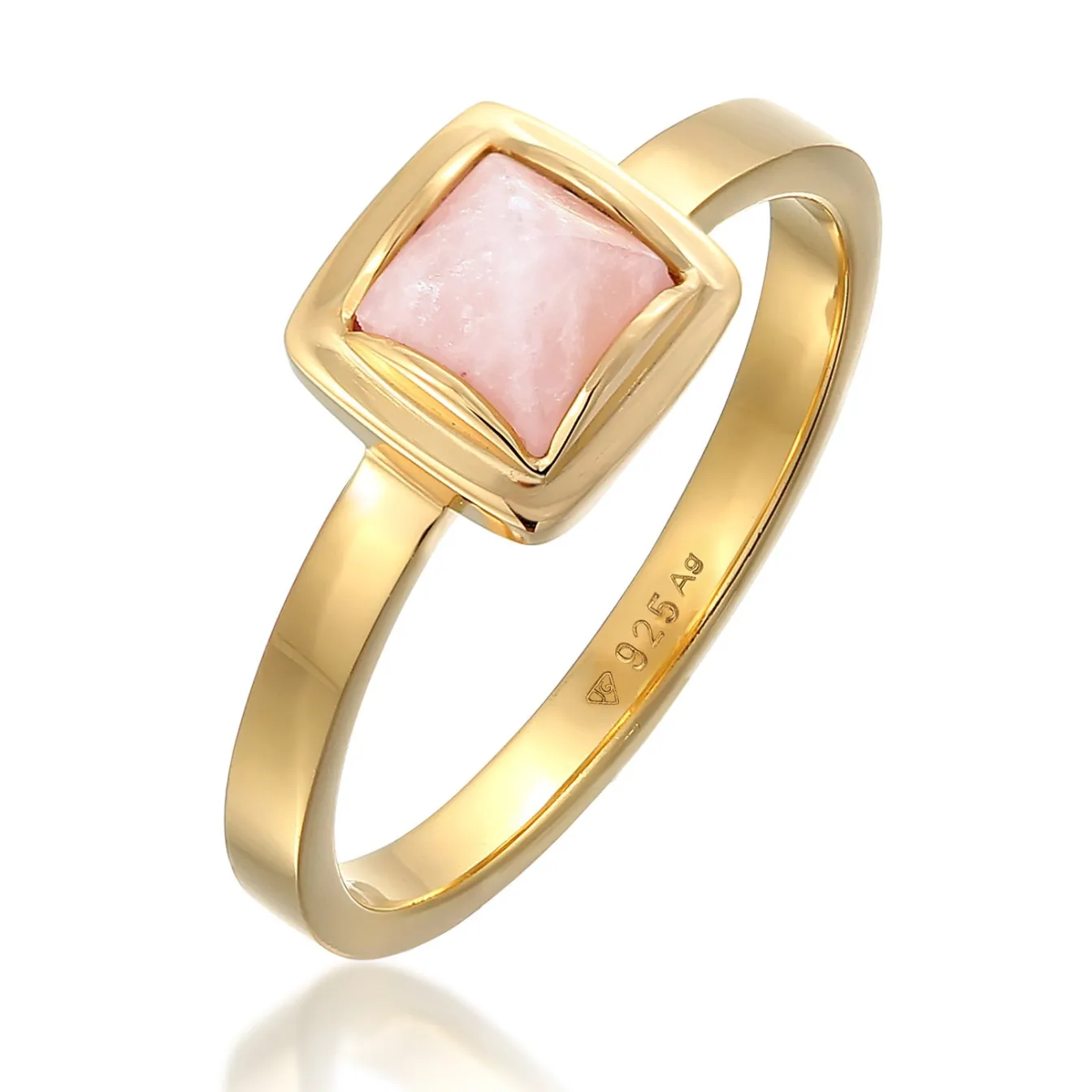 Elli "Ring Solitär | Quarz (Rosa)< Edelsteine|Ringe