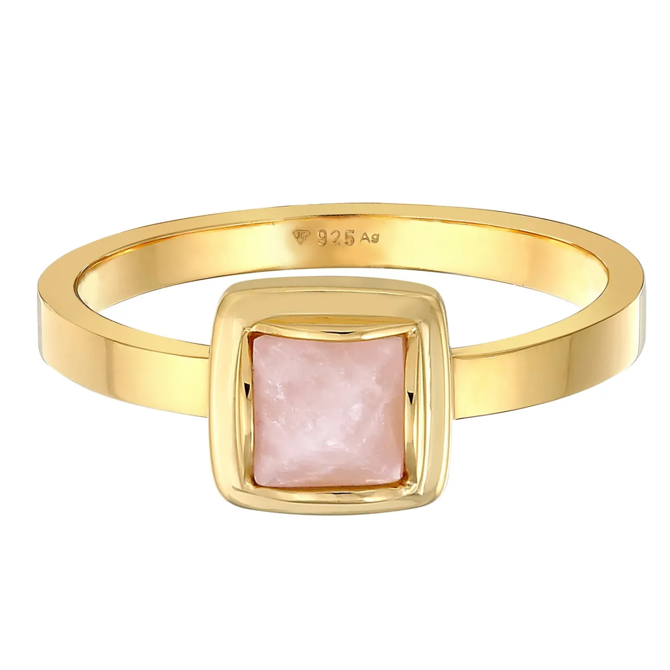 Elli "Ring Solitär | Quarz (Rosa)< Edelsteine|Ringe