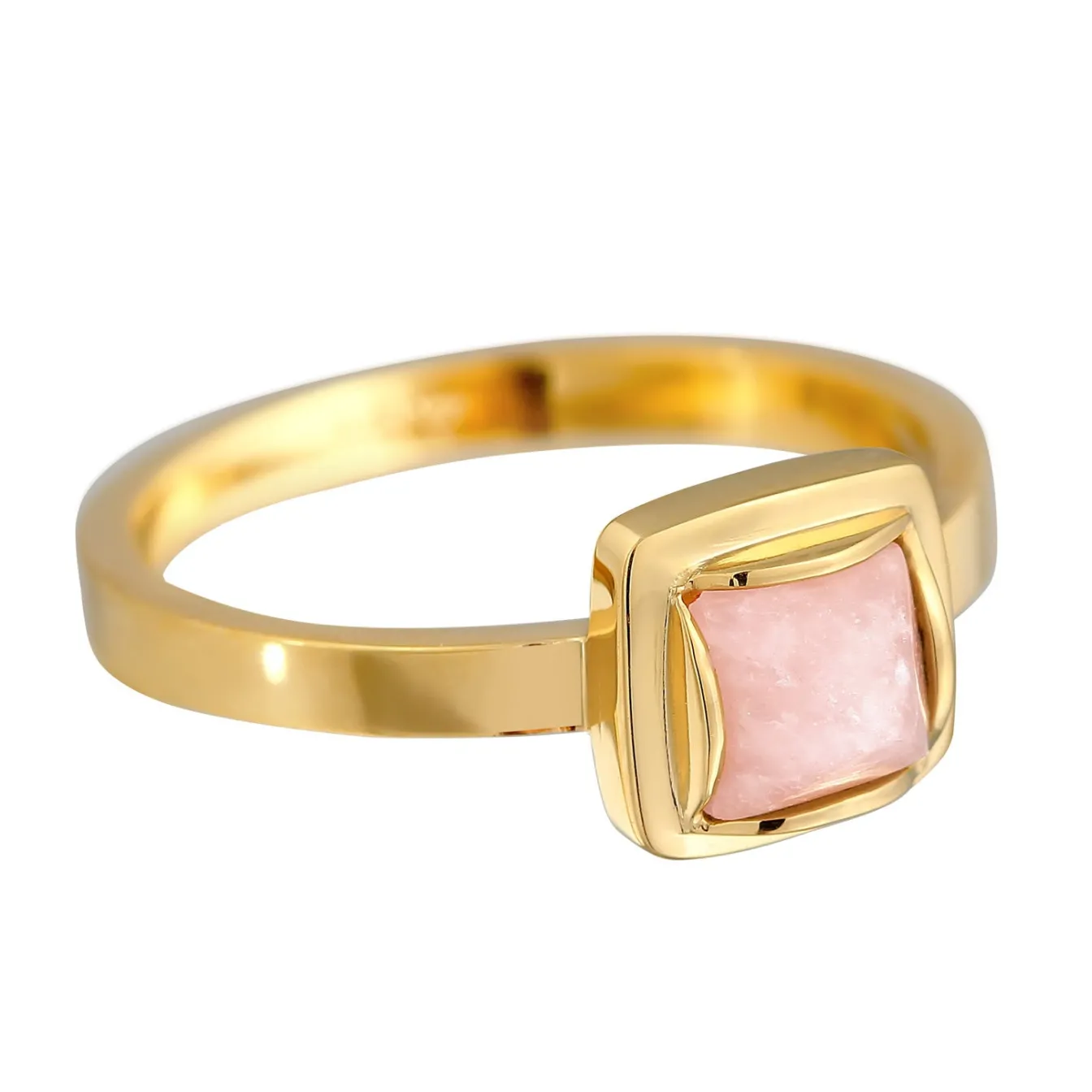 Elli "Ring Solitär | Quarz (Rosa)< Edelsteine|Ringe