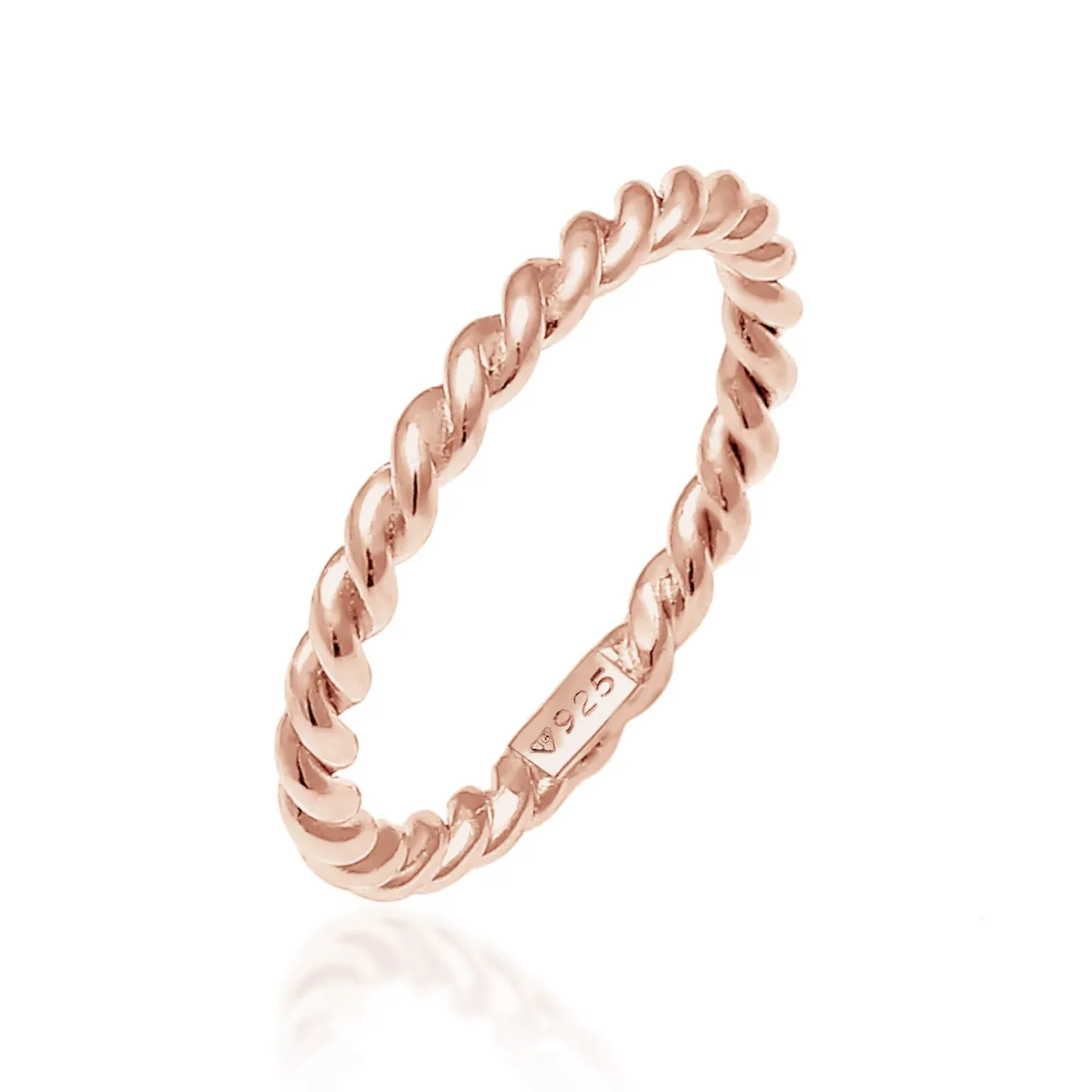 Elli "Ring Twisted< Roségold|Ringe