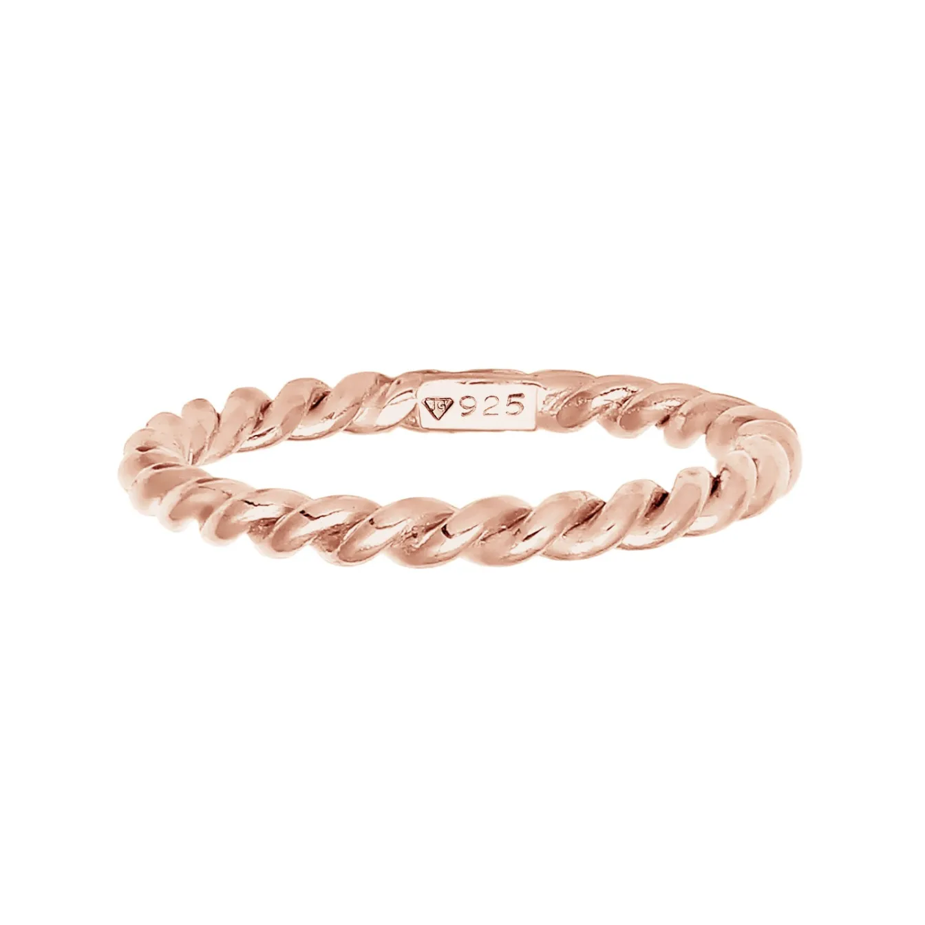 Elli "Ring Twisted< Roségold|Ringe